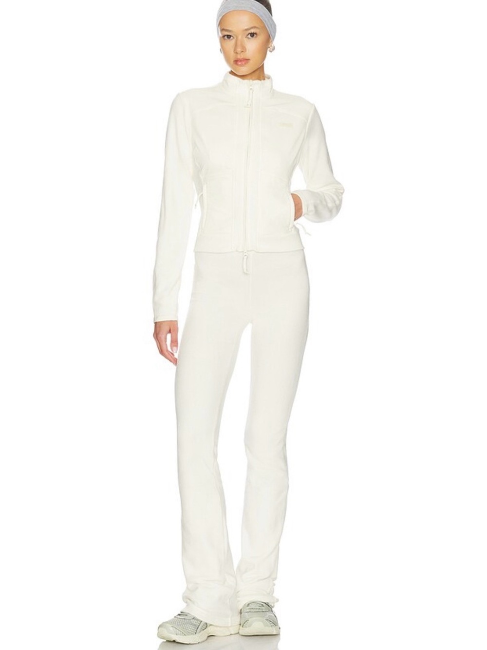 SKIMS FLEECE LOUNGE PANTS - NWT - ECRU - XS